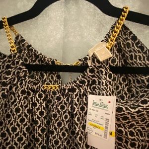 Michael Kors top with Gold accents